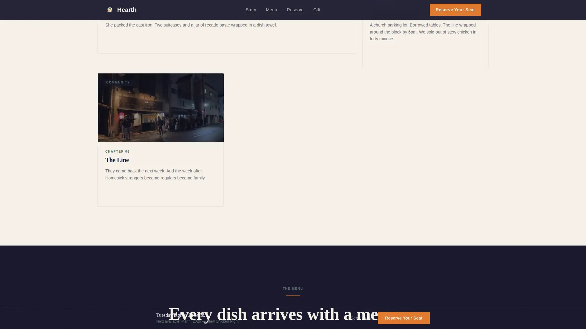 Authentic Belizean Dining | Free Website Template | Rocket