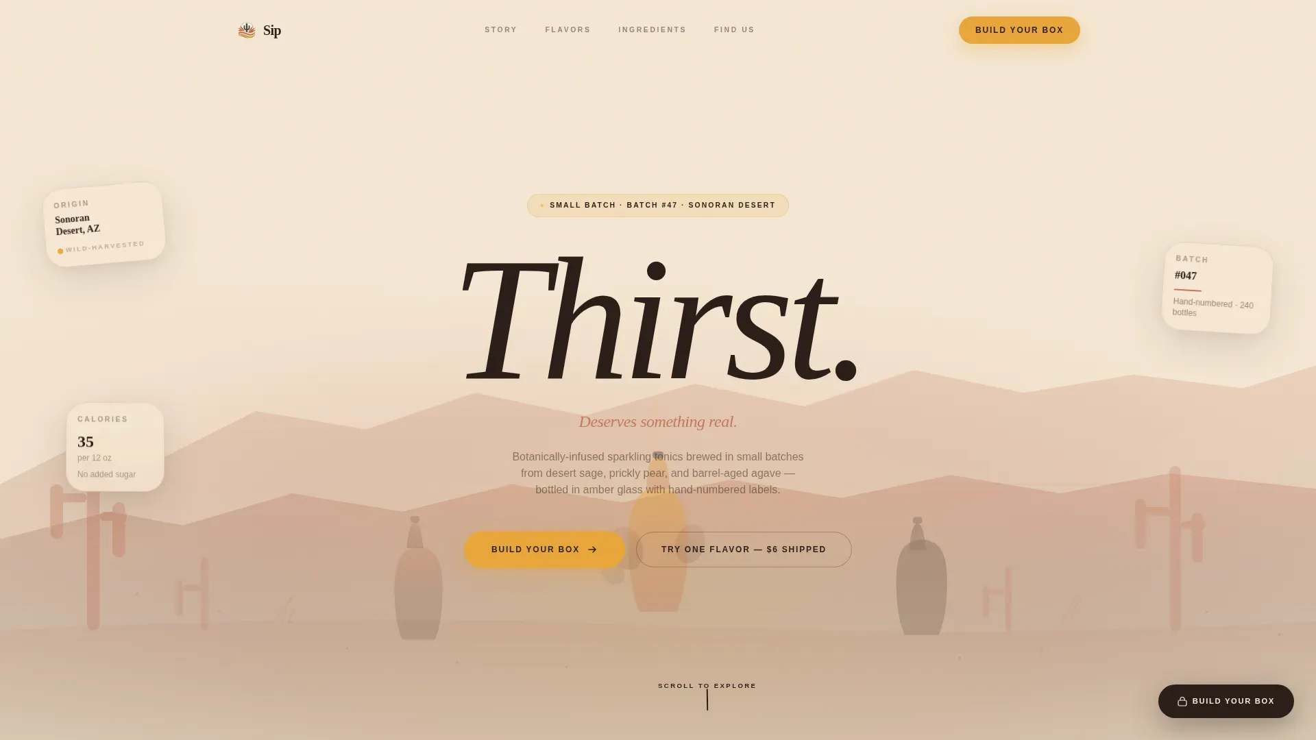 Craft Wellness Tonic Landing Page Template