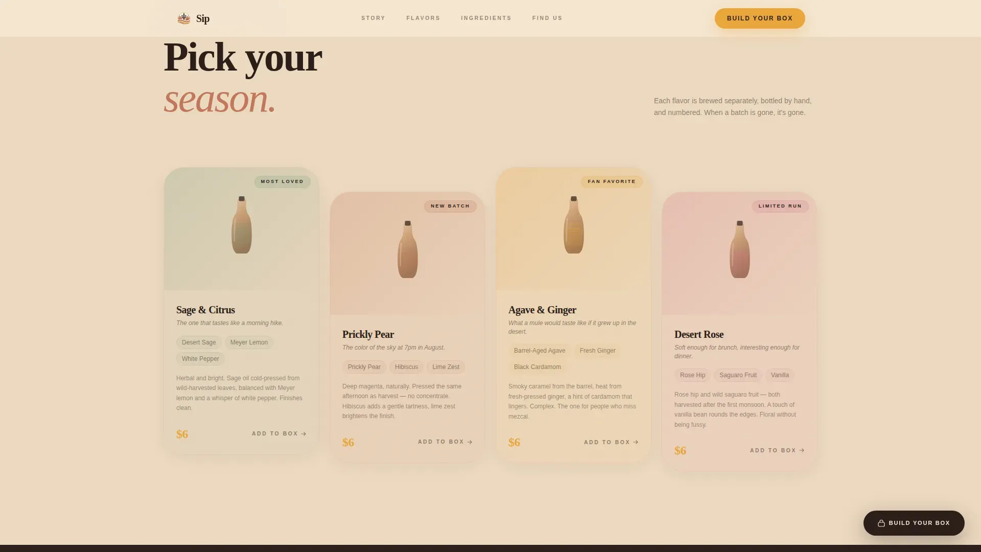 Craft Wellness Tonic Landing Page Template