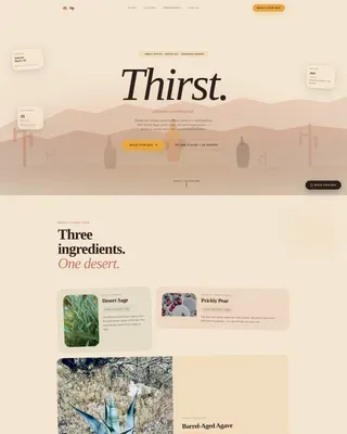 Craft Wellness Tonic Landing Page Template