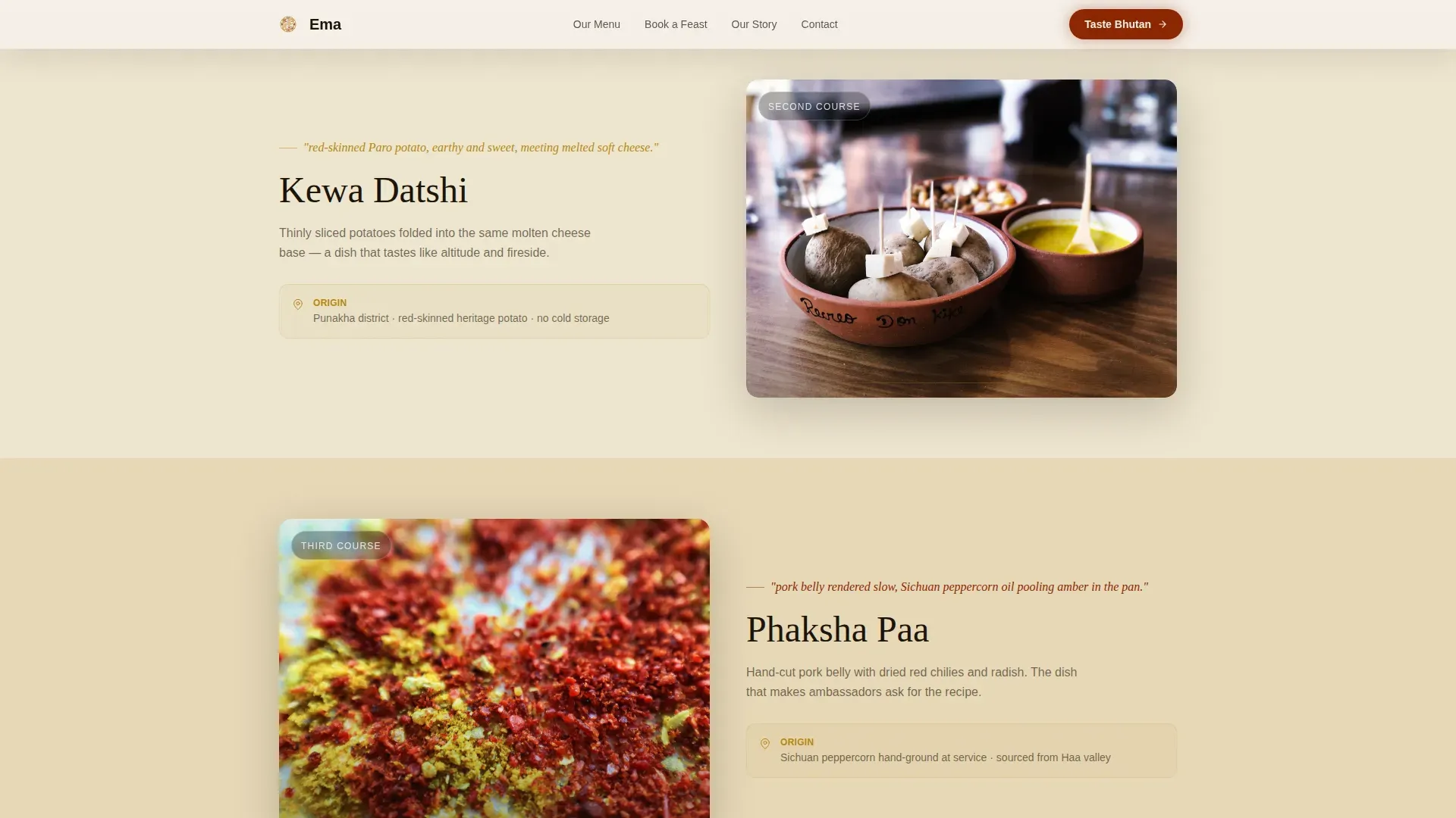 Expert Cultural Catering | Free Website Template | Rocket