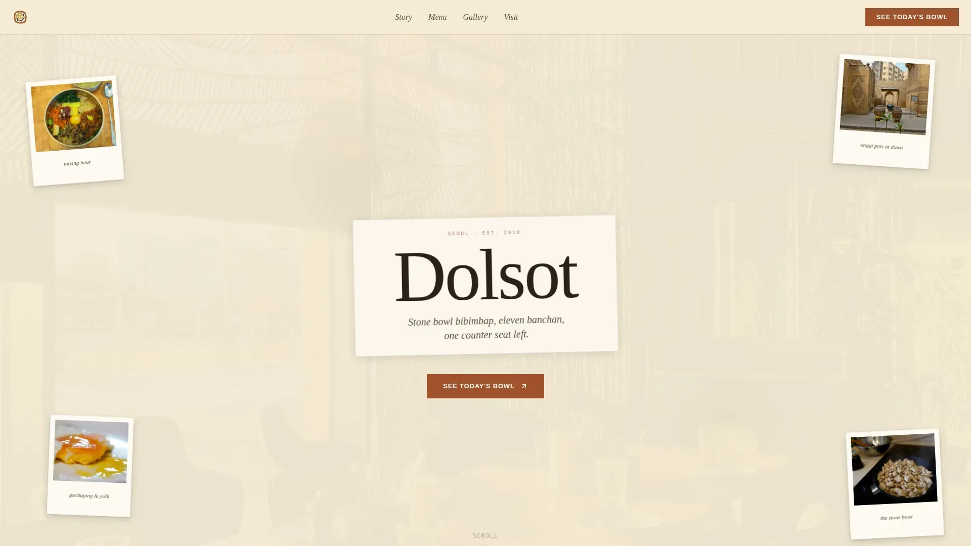 Heirloom Korean Cuisine Landing Page Template
