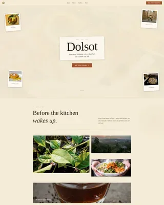 Heirloom Korean Cuisine Landing Page Template