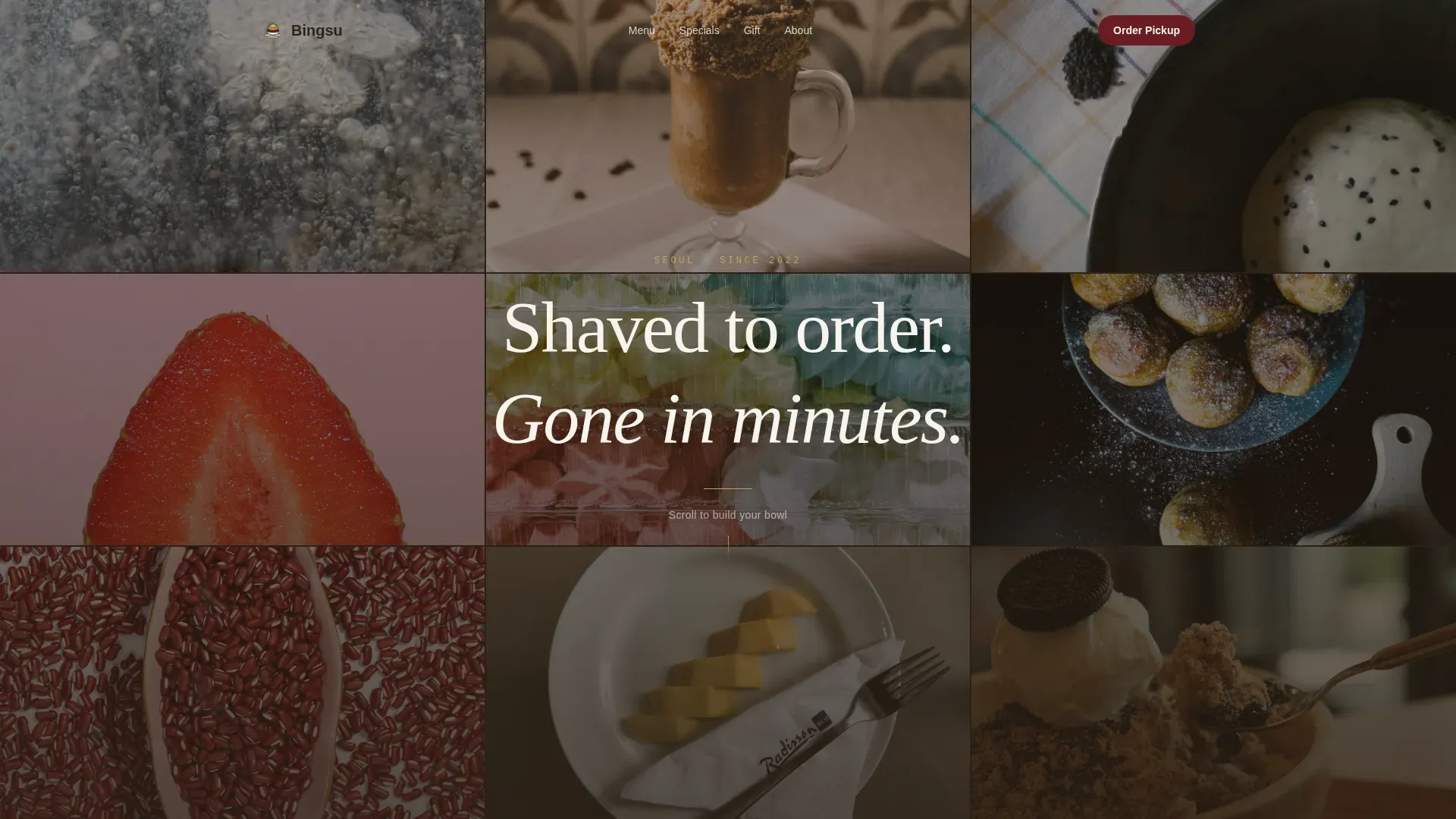 Premium Dessert Café Landing Page Template