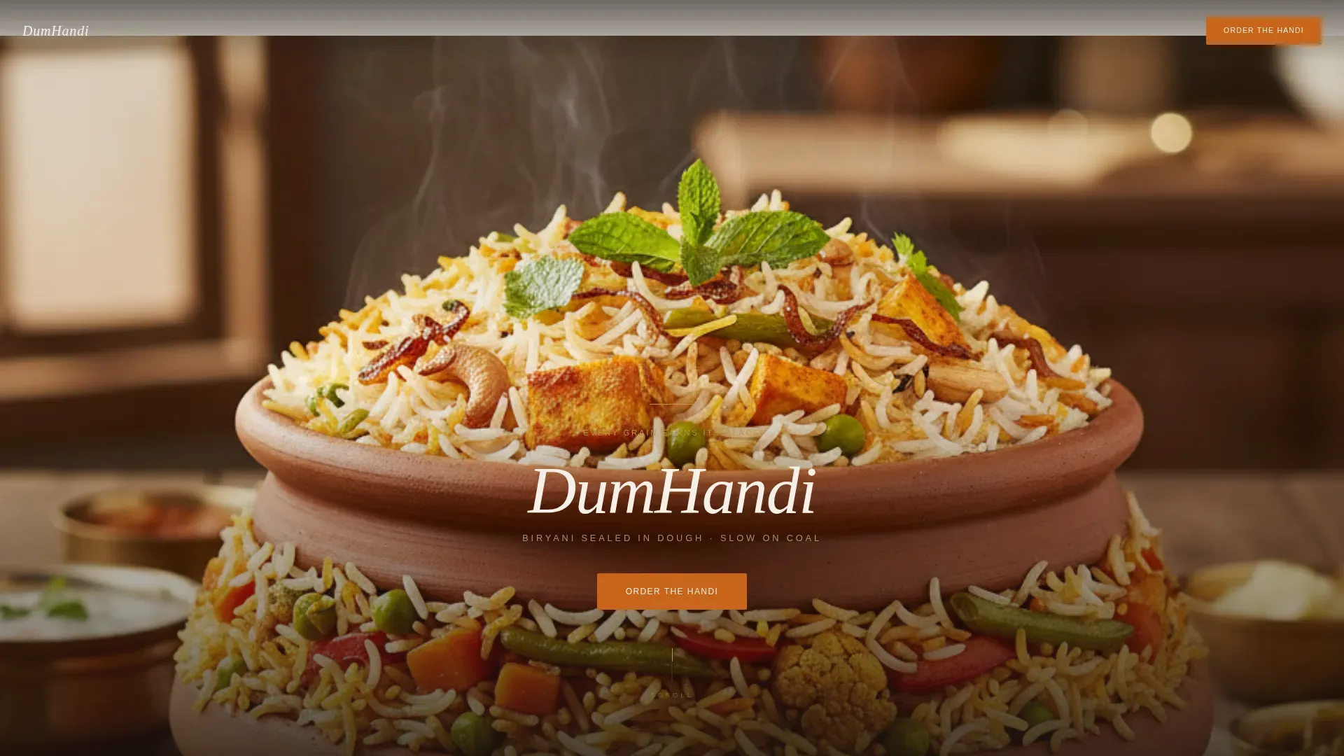 Slow Cooked Cuisine Landing Page Template