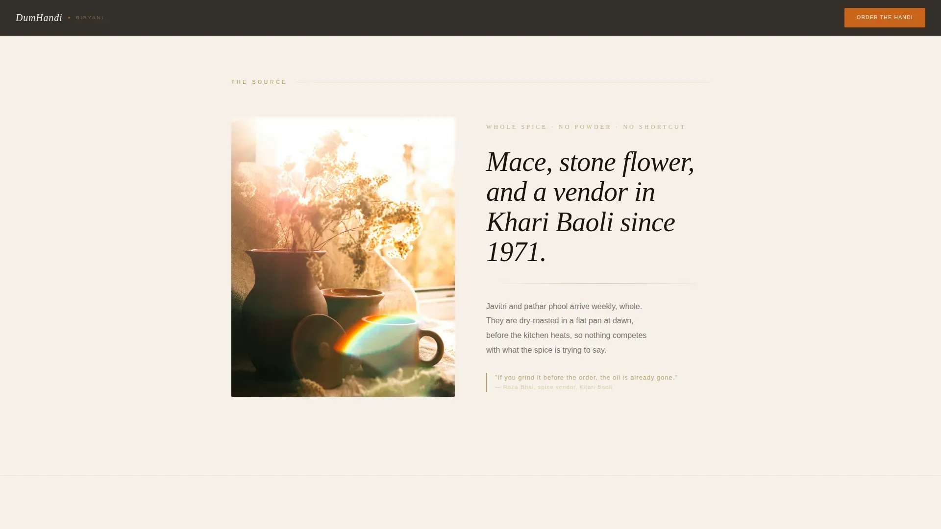 Slow Cooked Cuisine Landing Page Template