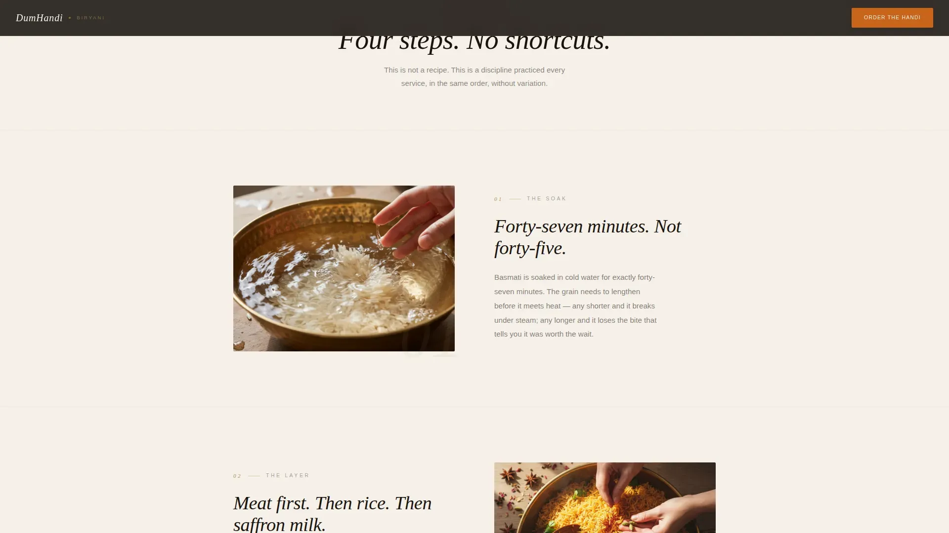 Slow Cooked Cuisine Landing Page Template