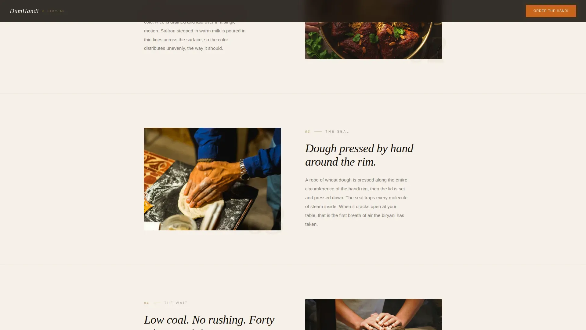 Slow Cooked Cuisine Landing Page Template
