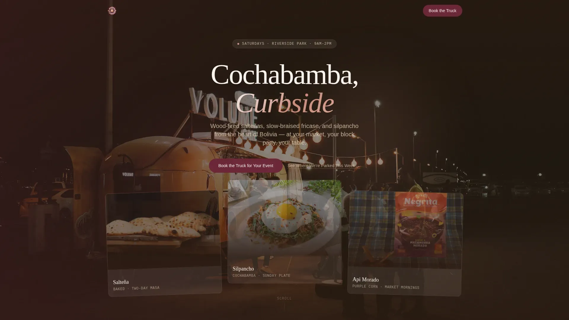 Rapid Bolivian Cuisine | Free Website Template | Rocket