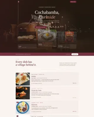 Rapid Bolivian Cuisine | Free Website Template | Rocket