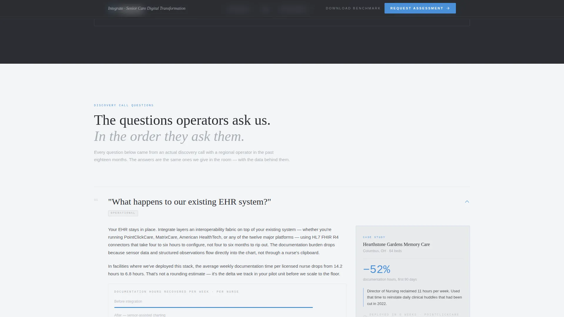 Senior Care Consulting FAQ Website Template