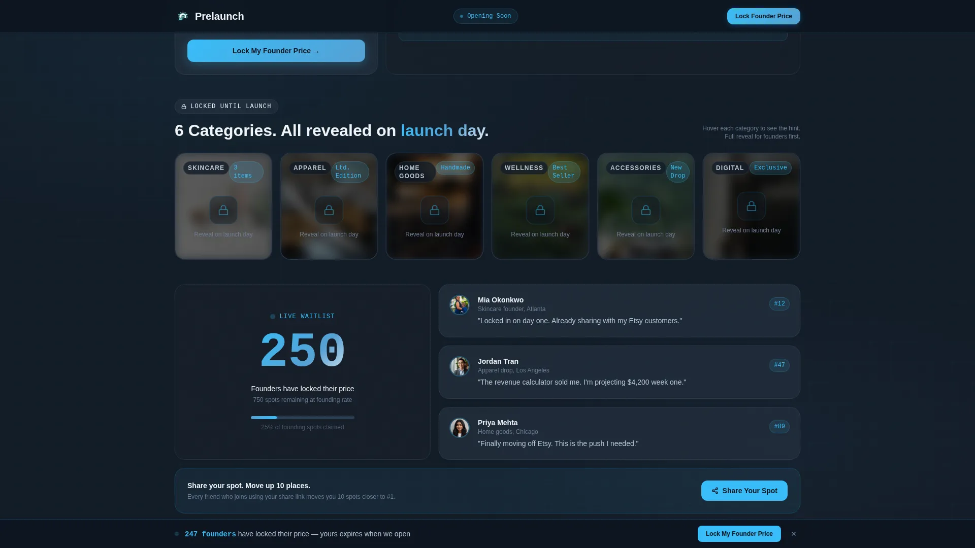 E-Commerce Store Pre-Launch Revenue Calculator Website Template