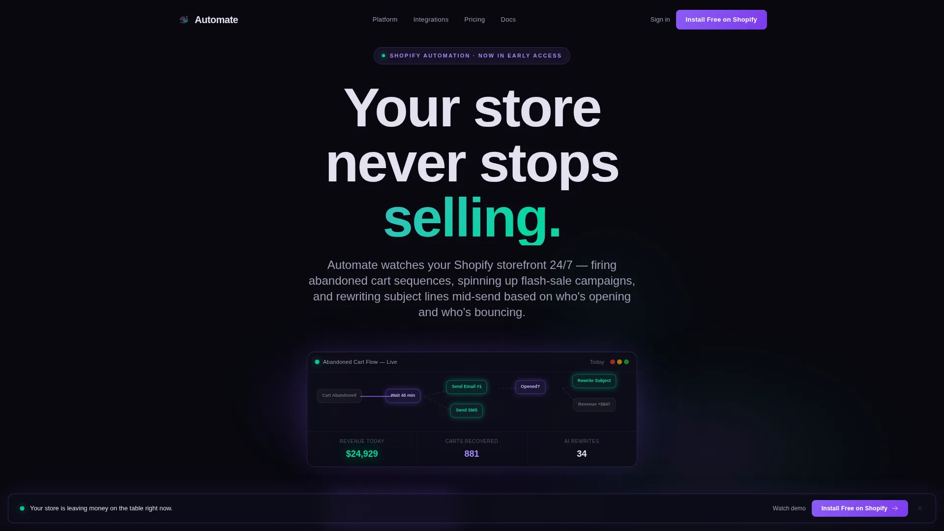 E-Commerce Software & SaaS Professional Website Template