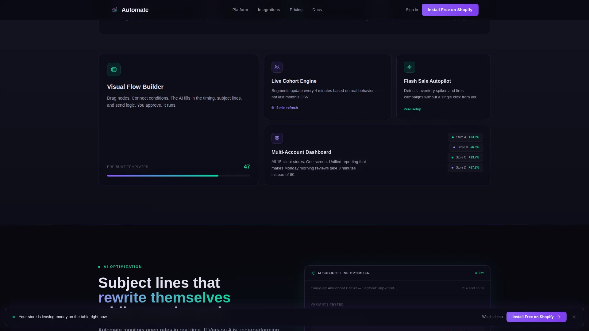 E-Commerce Software & SaaS Professional Website Template