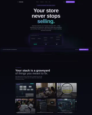 E-Commerce Software & SaaS Professional Website Template