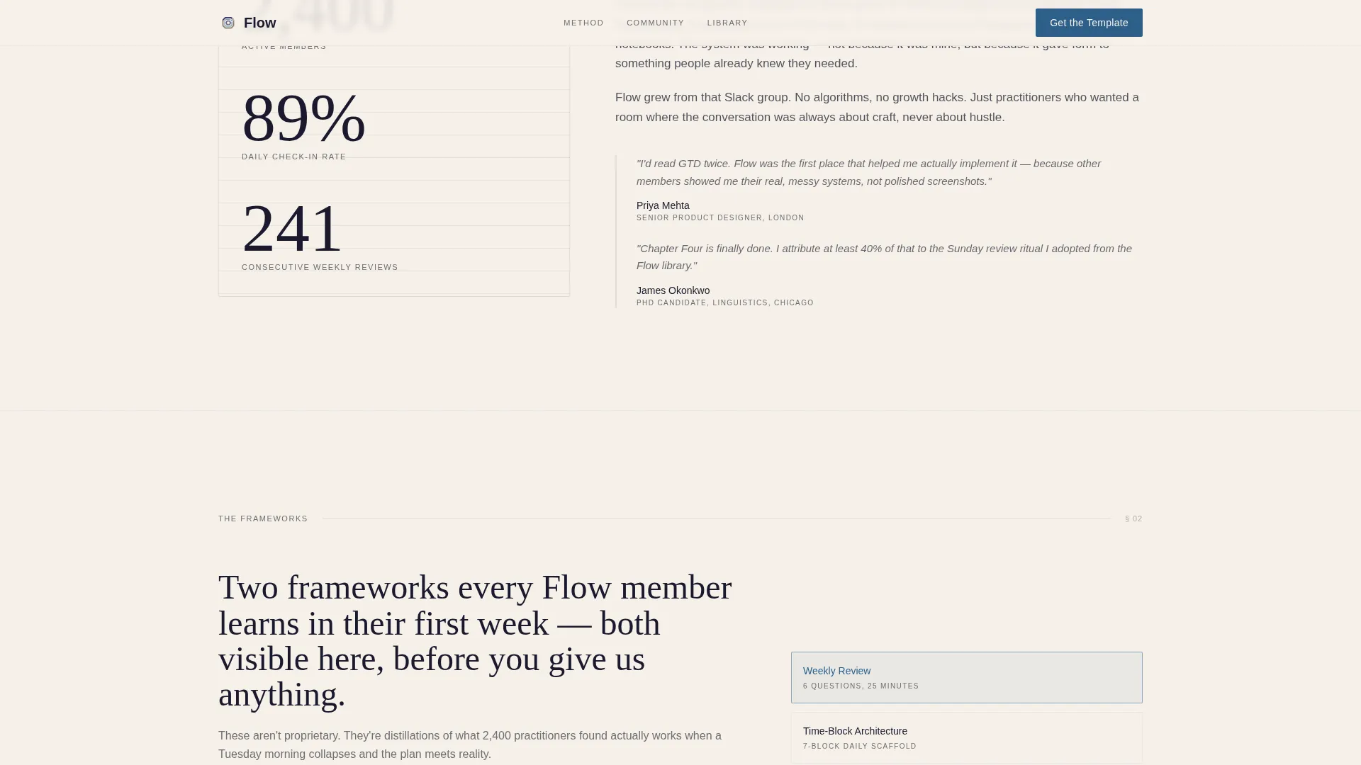 Productivity & Time Management Content Reviews Website Template