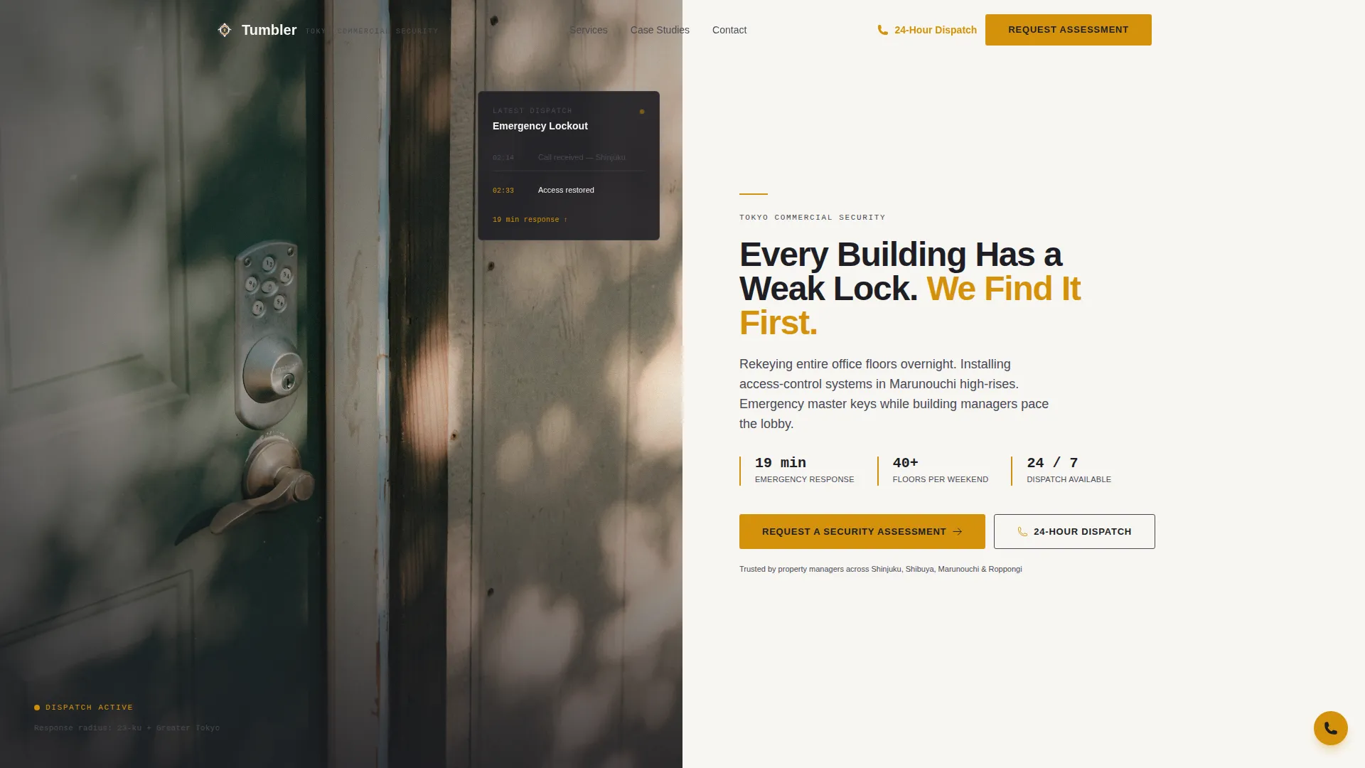 Precision Locksmith | Free Website Template | Rocket