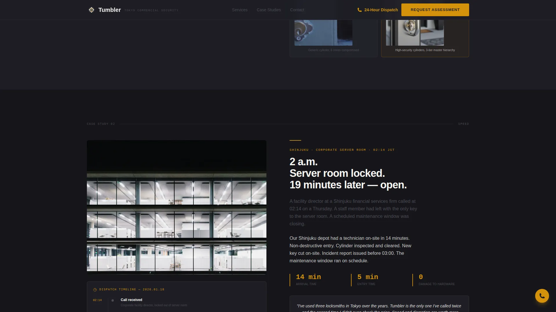Precision Locksmith | Free Website Template | Rocket