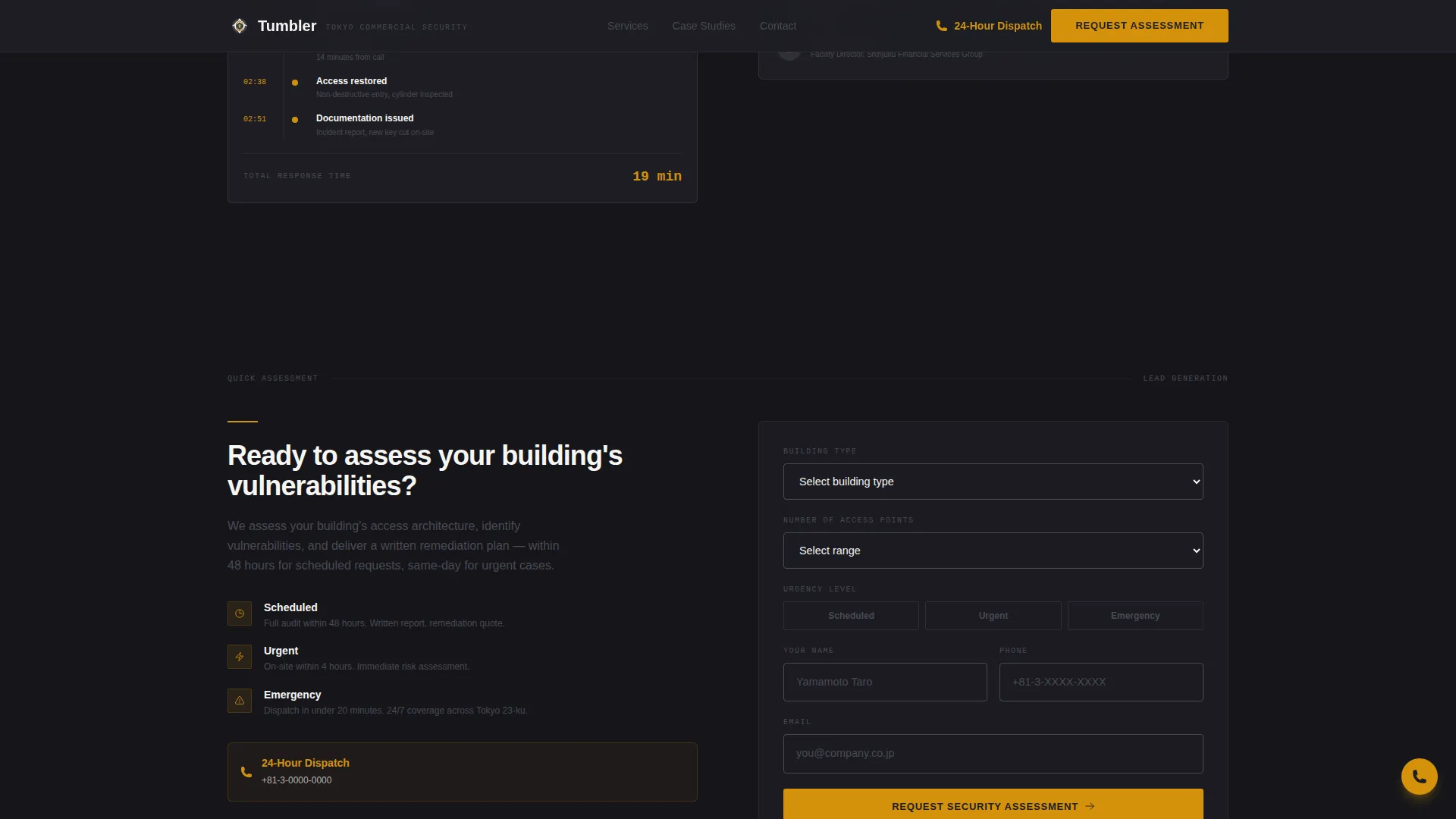Precision Locksmith | Free Website Template | Rocket