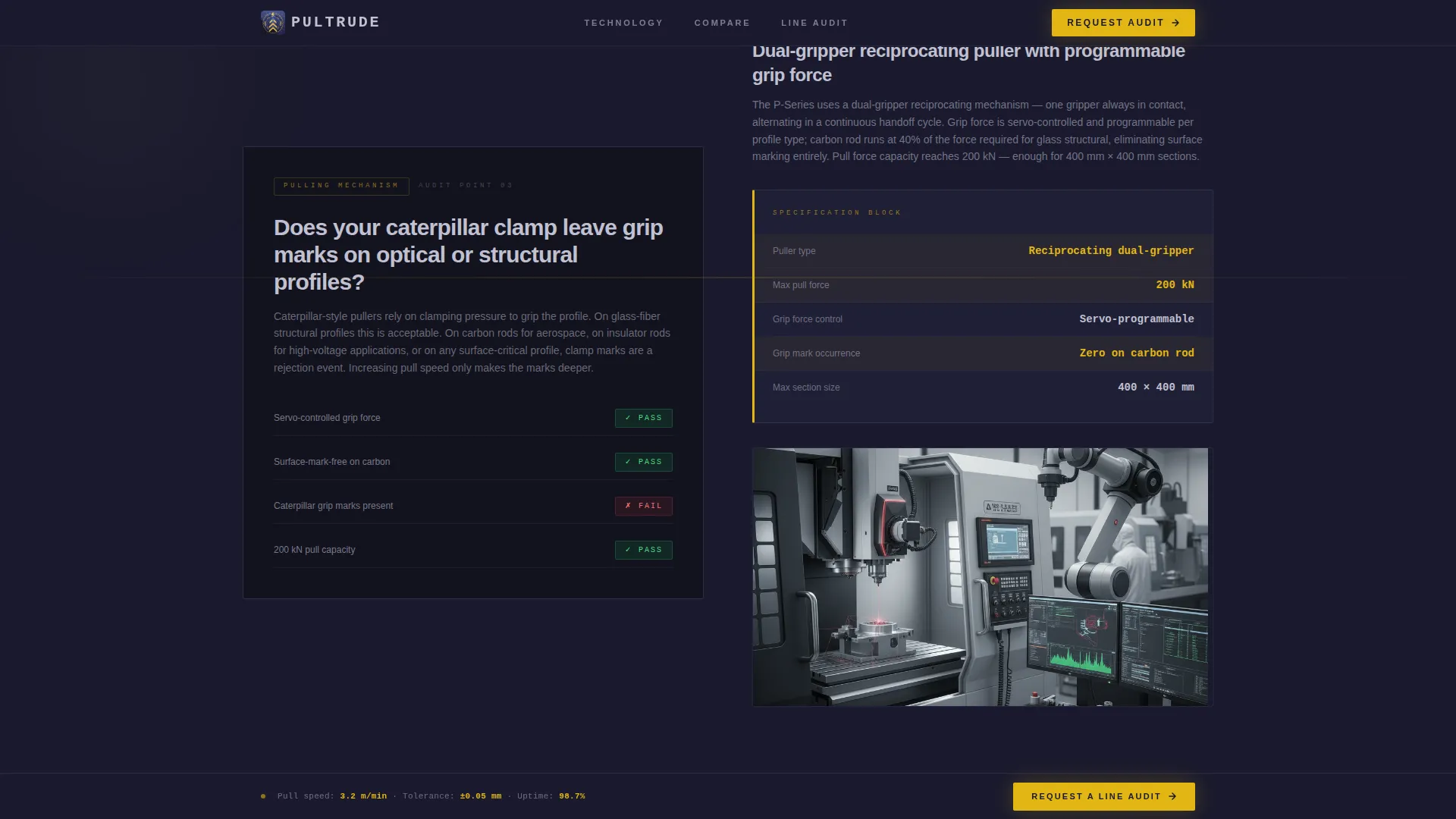 Manufacturing Processes Professional Website Template