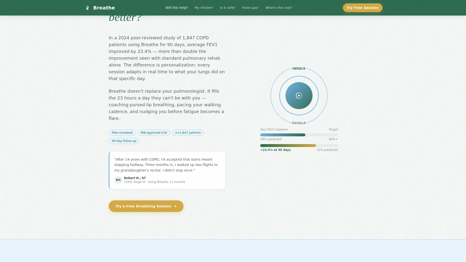 COPD Care FAQ Website Template
