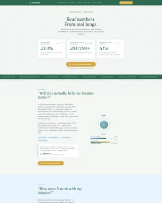 COPD Care FAQ Website Template