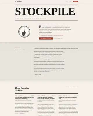 Prepper & Survival Content Reviews Website Template