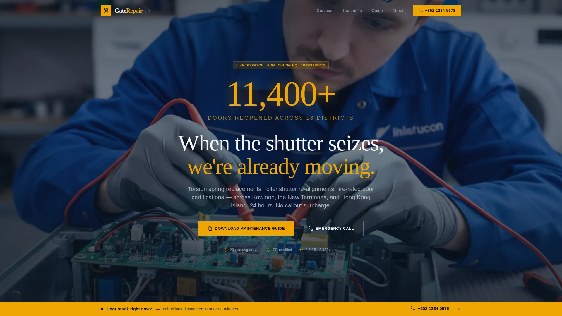 Authoritative Repair | Free Website Template | Rocket