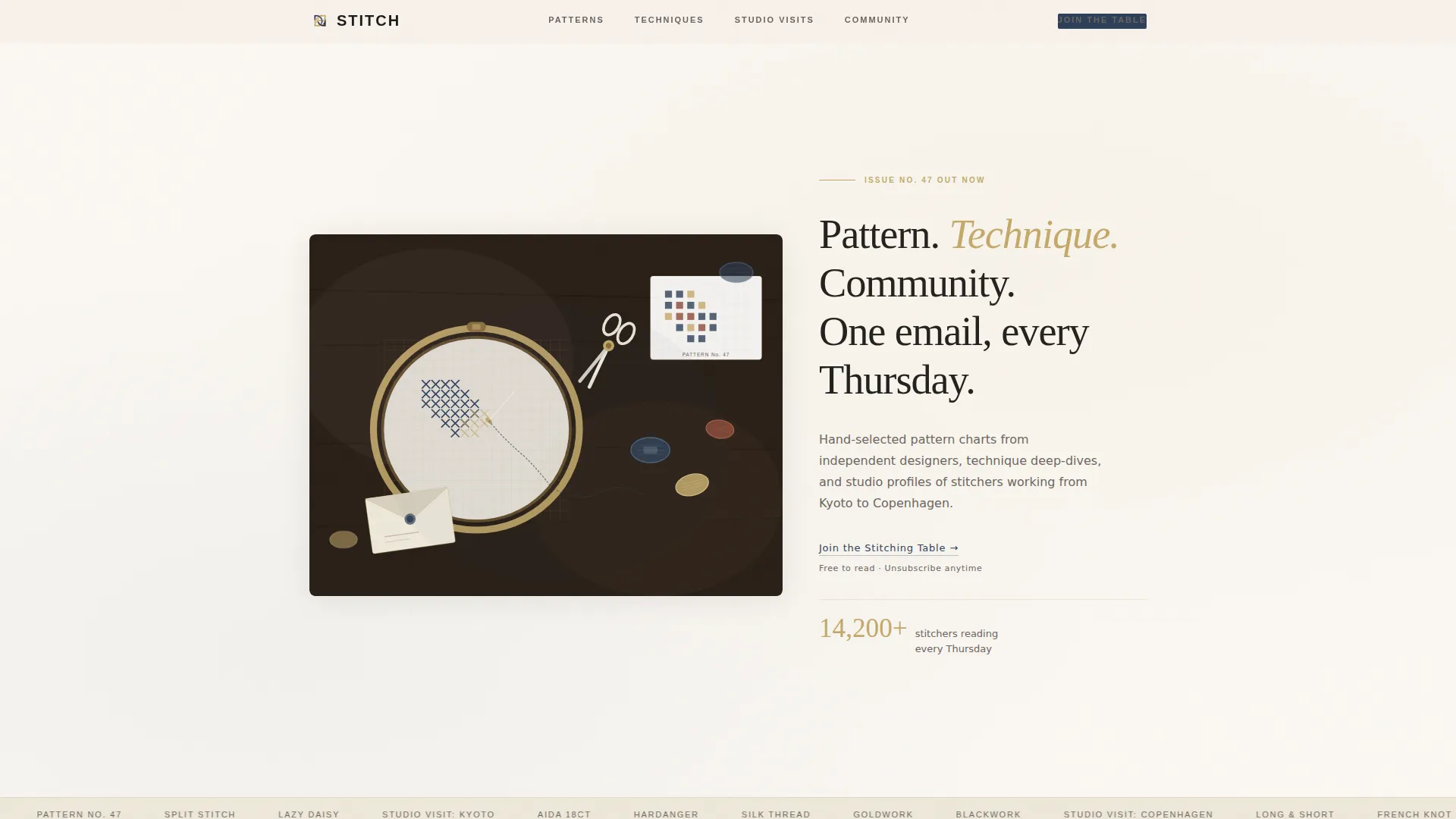 Cross-Stitch & Embroidery Content Blog Website Template