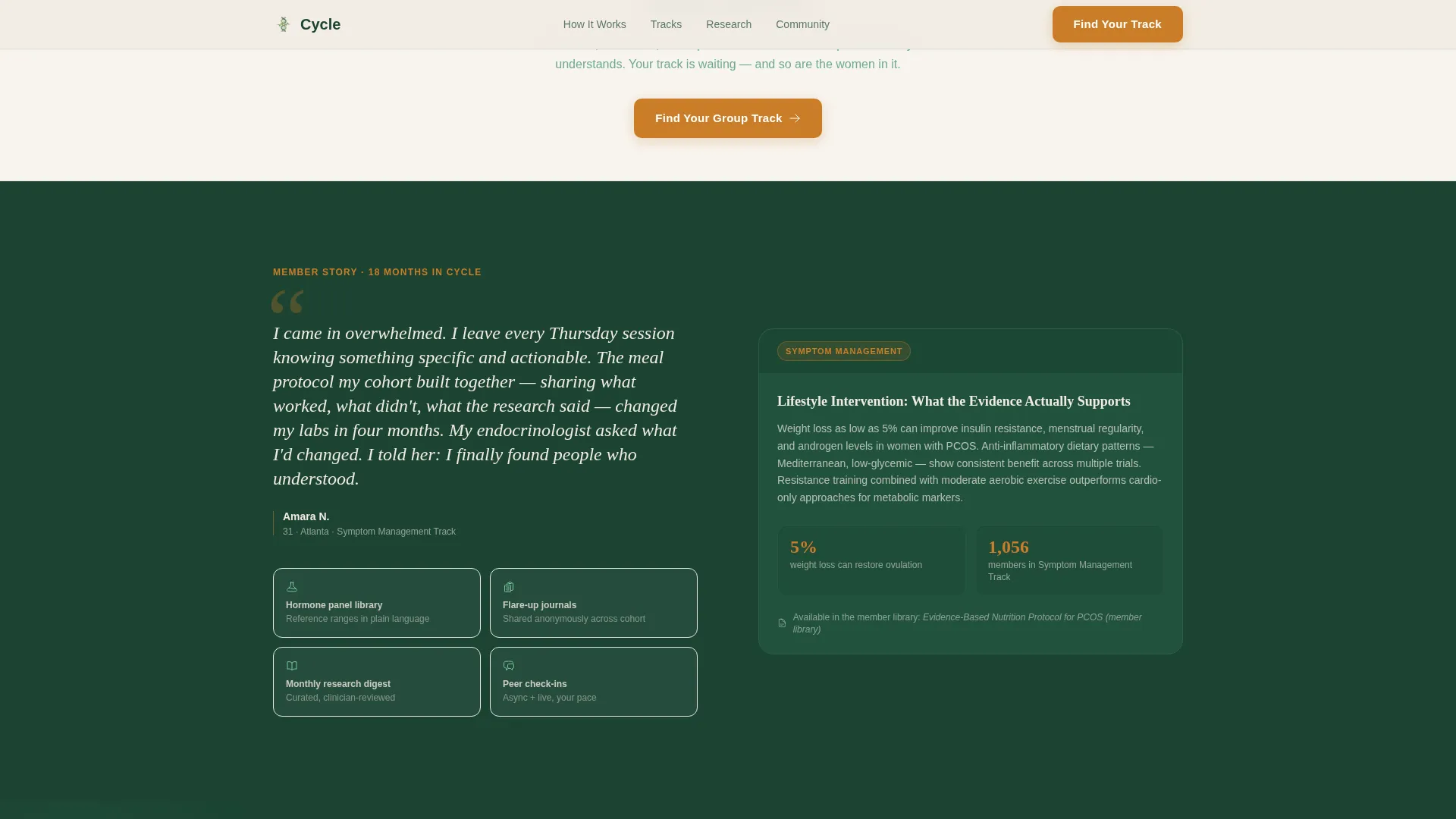 PCOS Care Reviews Website Template