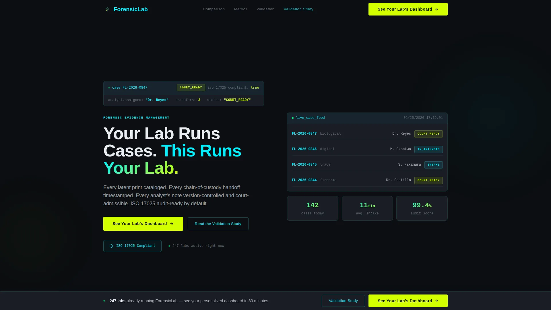 Forensic Vertical SaaS Directory Website Template