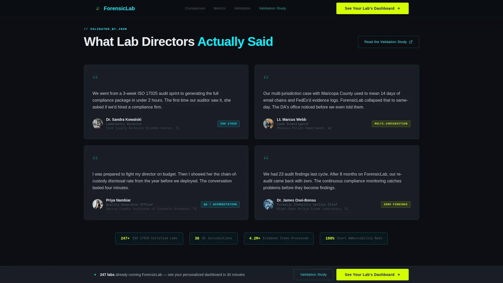 Forensic Vertical SaaS Directory Website Template