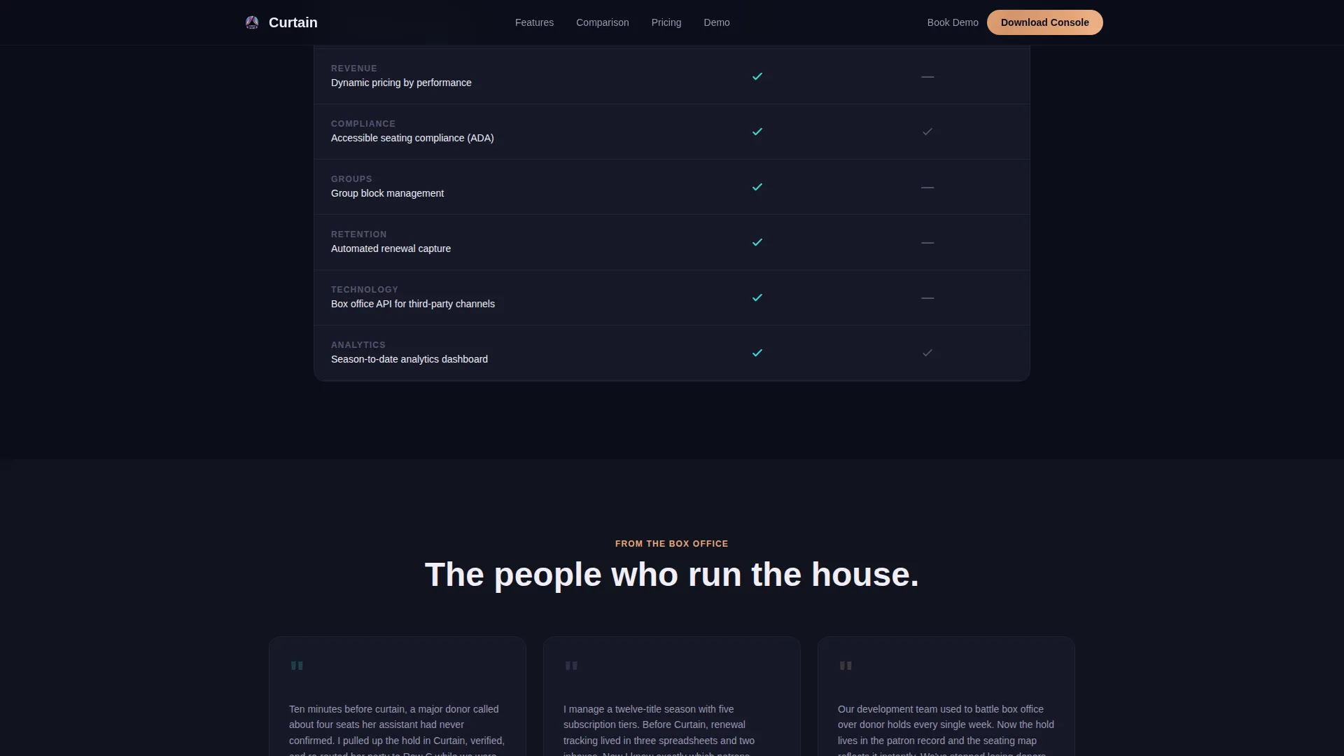 Opera Vertical SaaS Booking Website Template