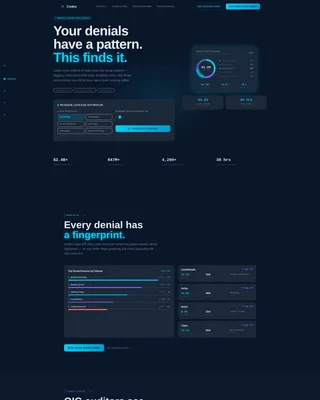 Medical Coding Analytics Landing Page Template