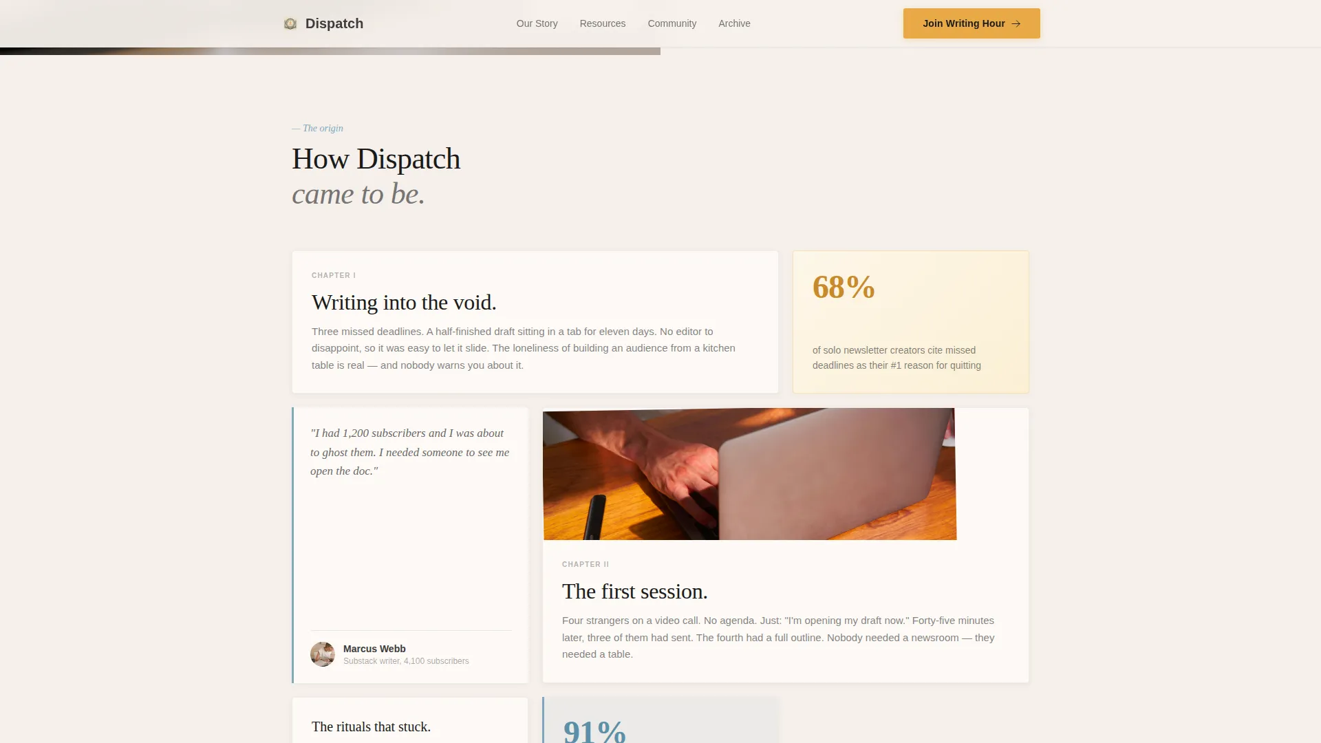 Newsletter Writers Community Reviews Website Template