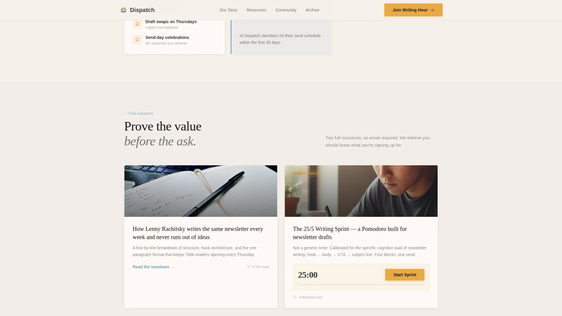 Newsletter Writers Community Reviews Website Template