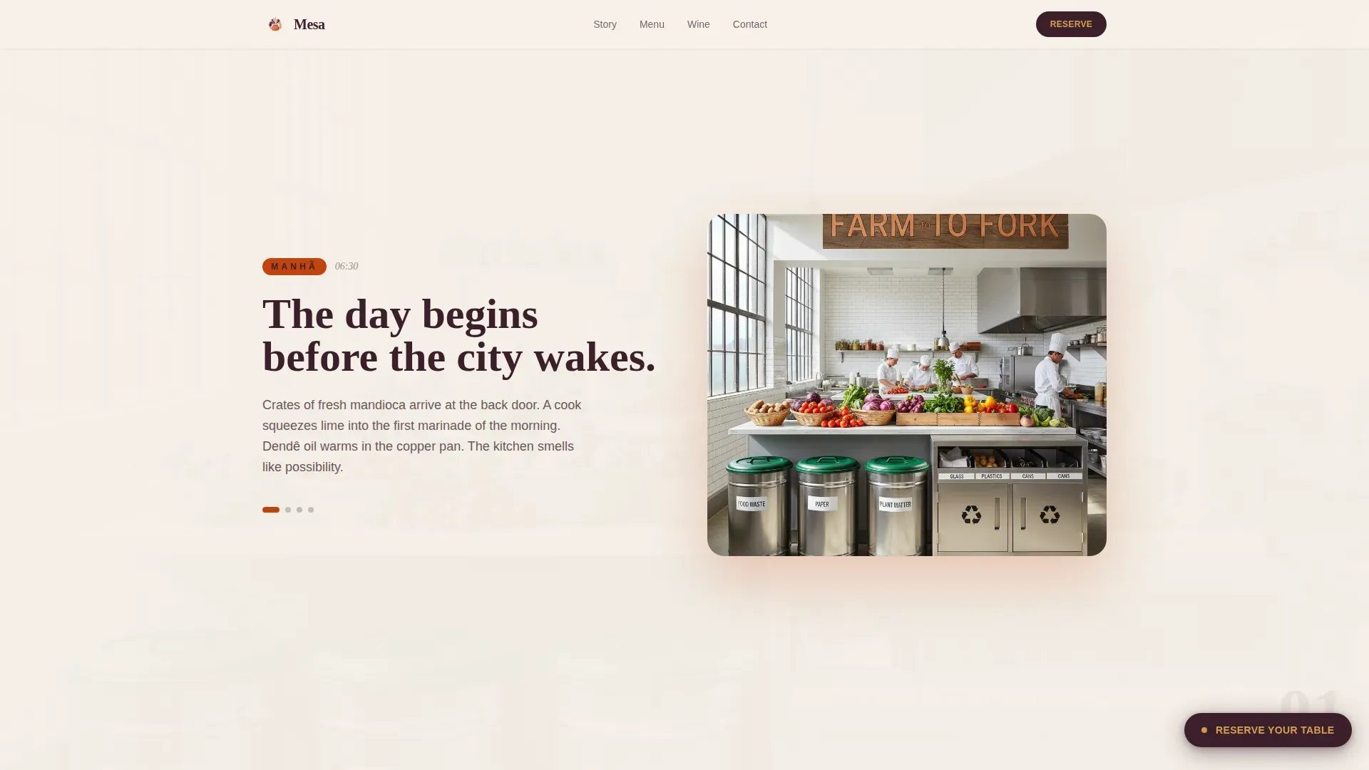 Artisan Brazilian Dining | Free Website Template | Rocket