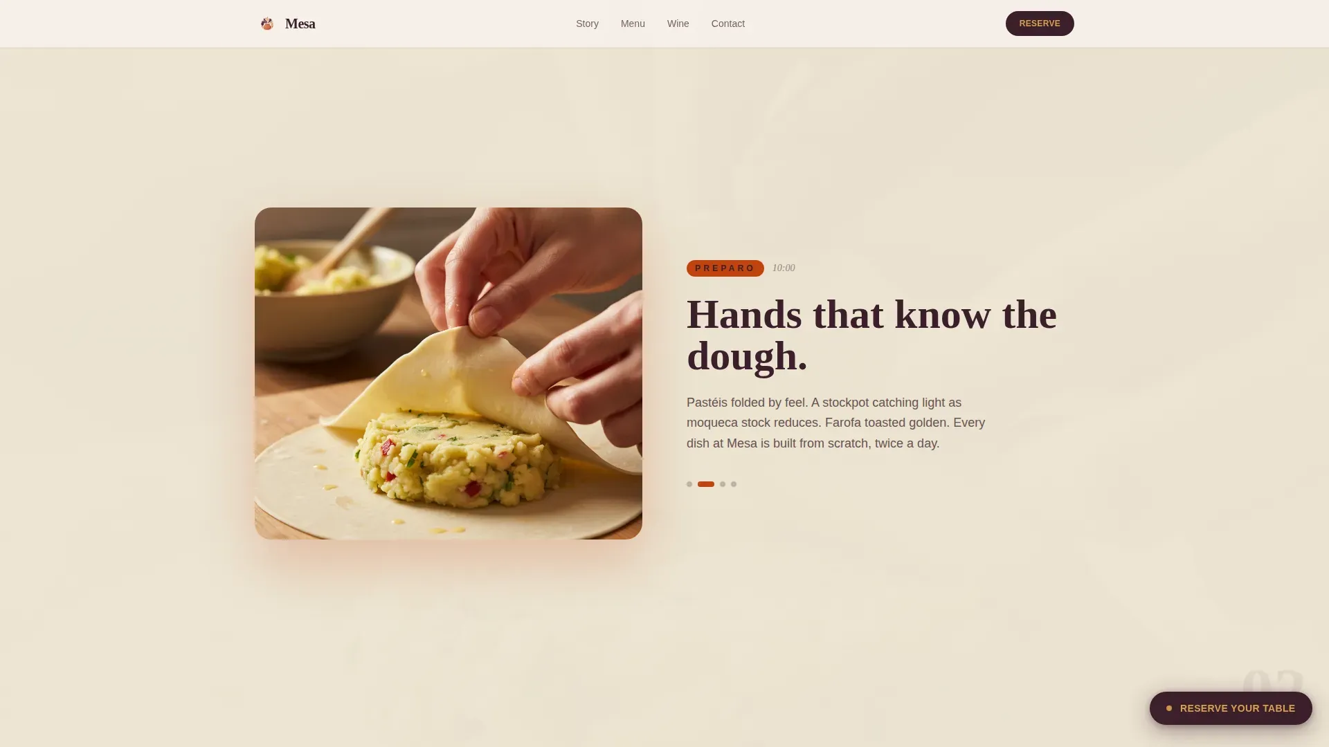 Artisan Brazilian Dining | Free Website Template | Rocket
