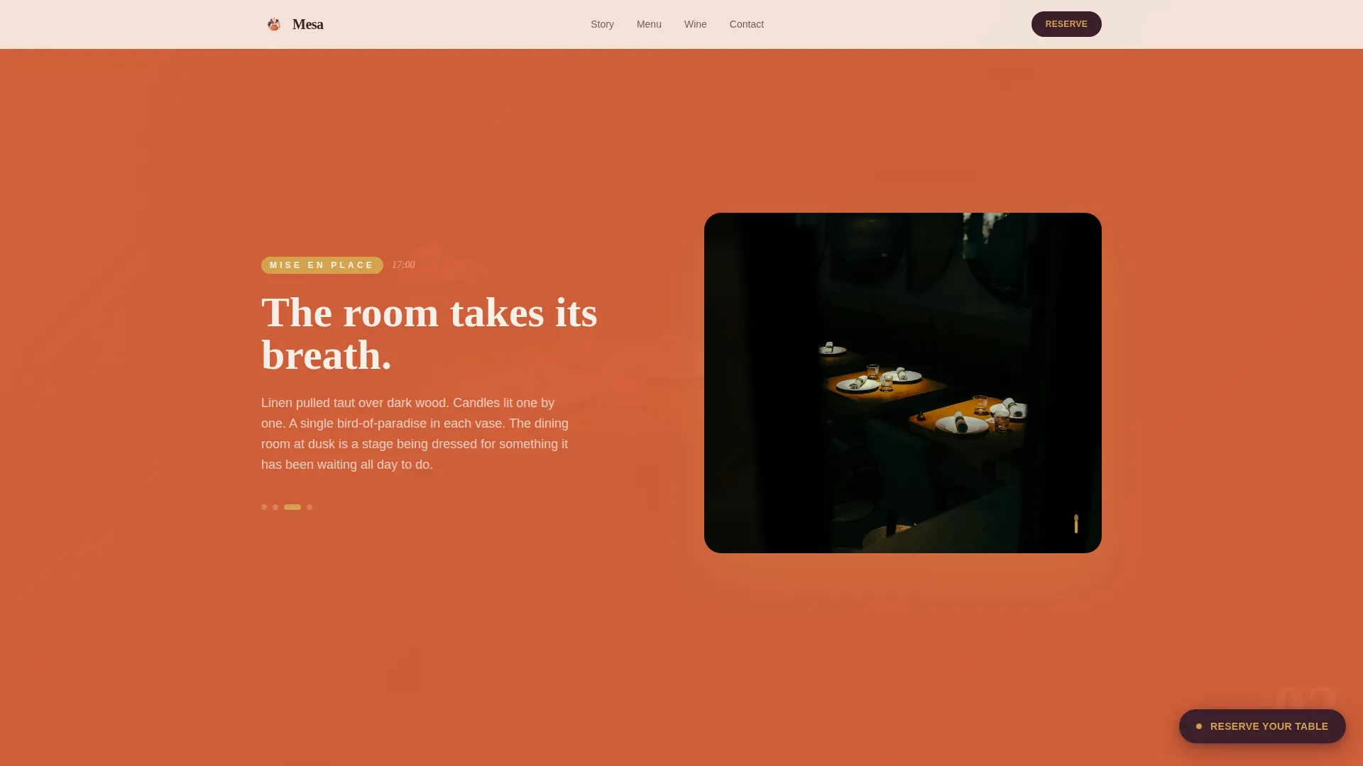 Artisan Brazilian Dining | Free Website Template | Rocket