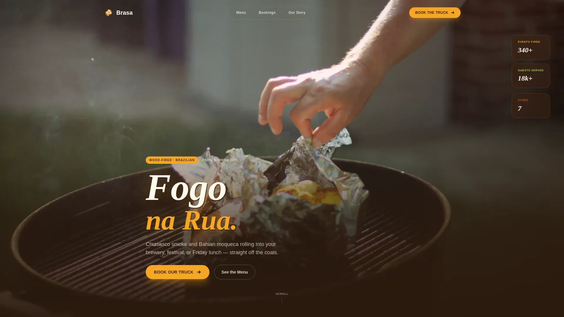 Artisan Brazilian Barbecue | Free Website Template | Rocket