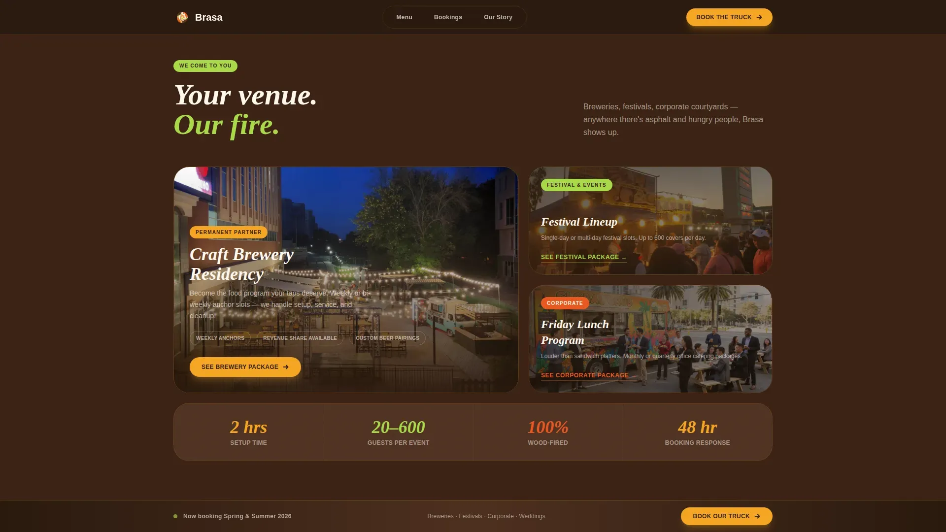 Artisan Brazilian Barbecue | Free Website Template | Rocket