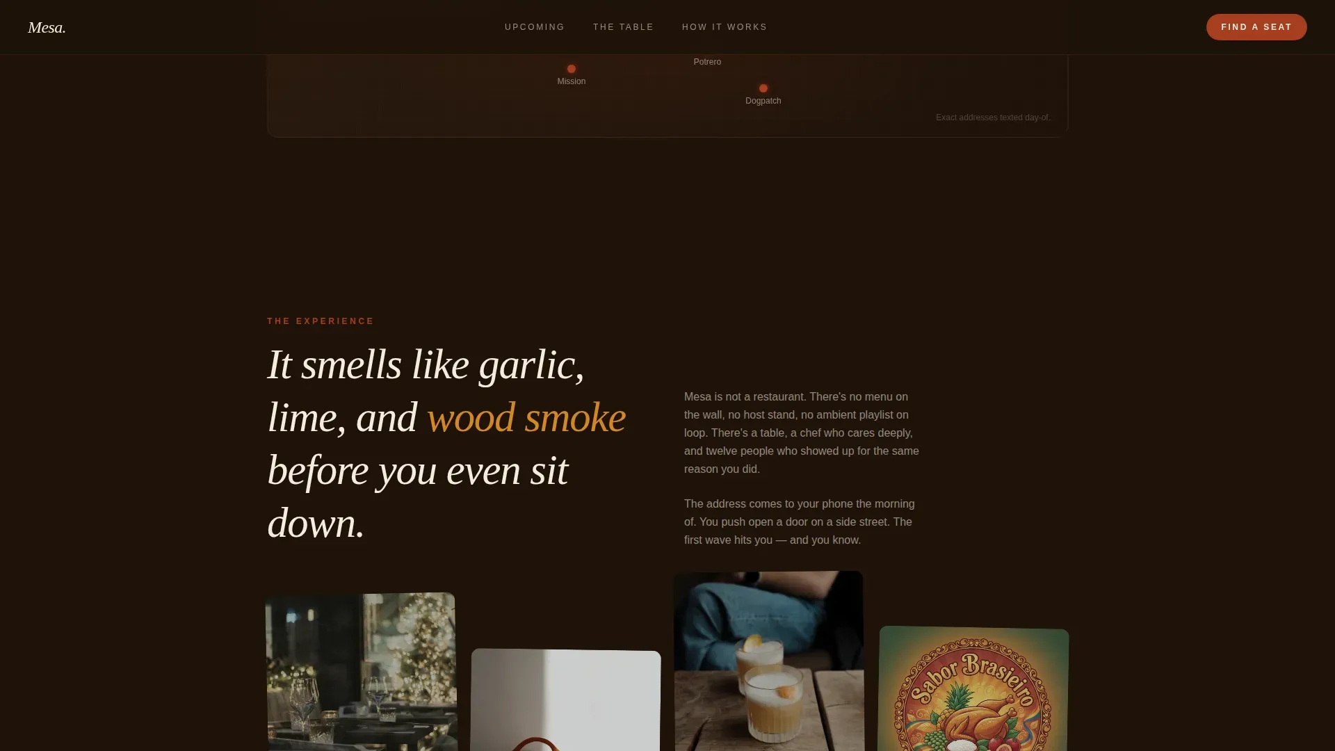 Intimate Brazilian Dining | Free Website Template | Rocket