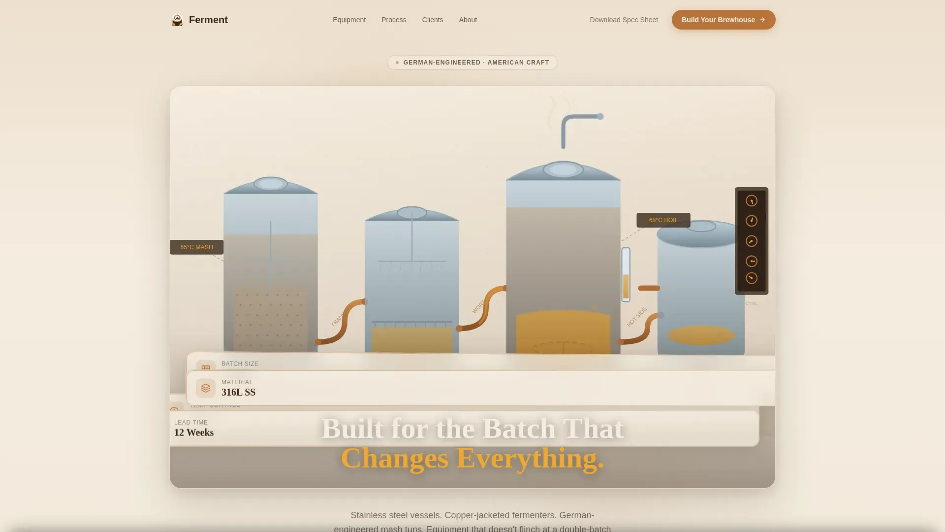Artisan Fermentation Marketplace Landing Page Template