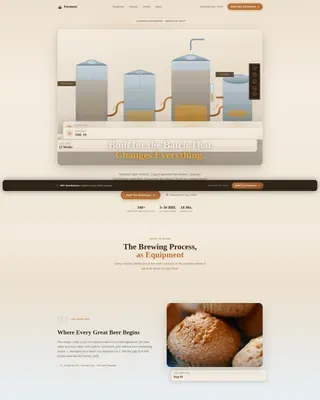 Artisan Fermentation Marketplace Landing Page Template