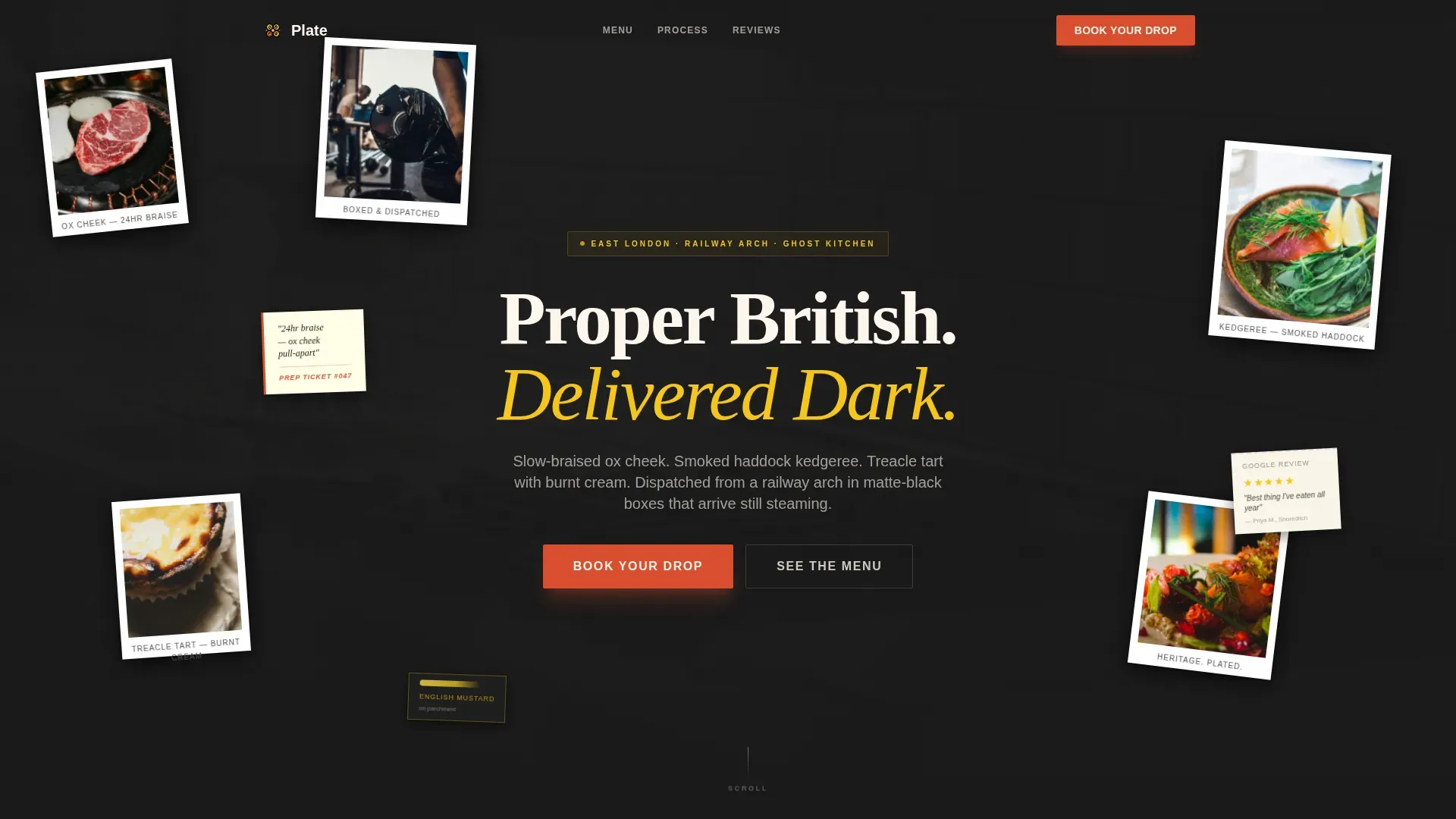 Elegant British Kitchen Landing Page Template