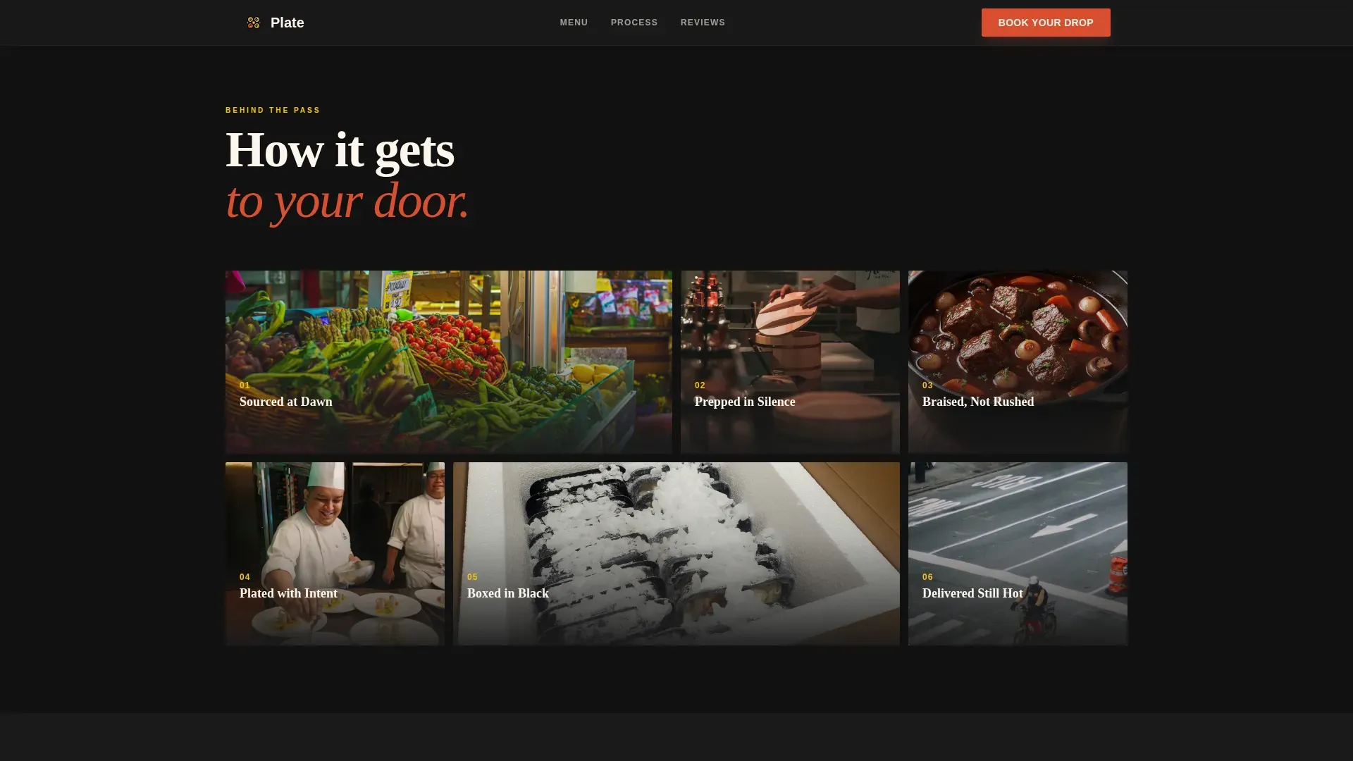 Elegant British Kitchen Landing Page Template