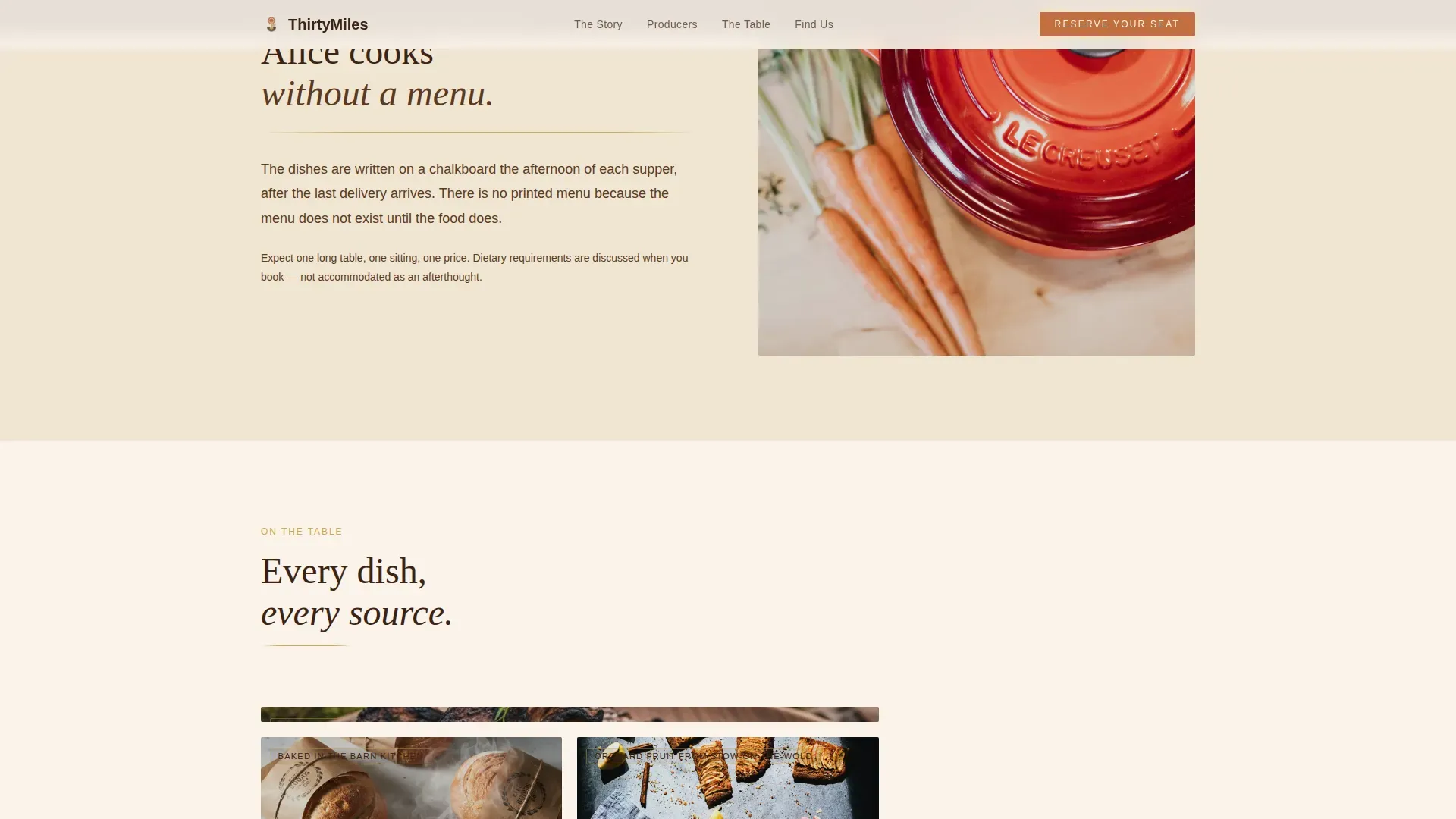 British Dining Booking Website Template