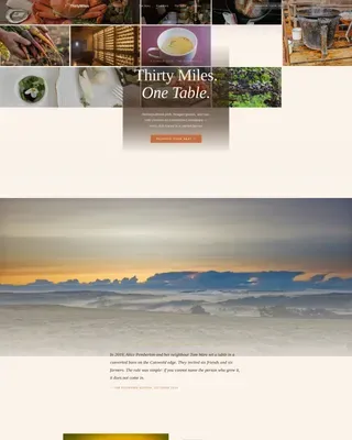 British Dining Booking Website Template