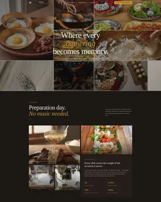 Bruneian Cuisine Booking Website Template