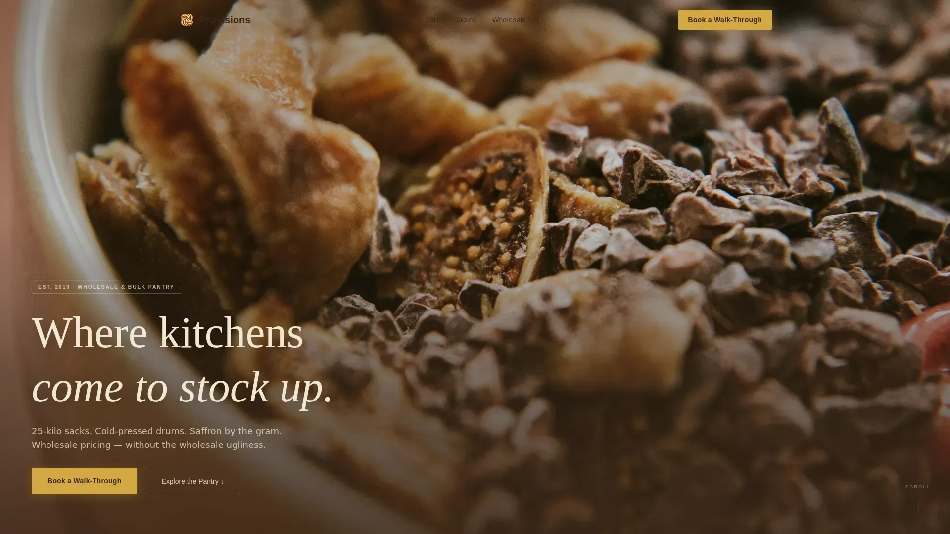 Grocery & Food Retail Booking Website Template